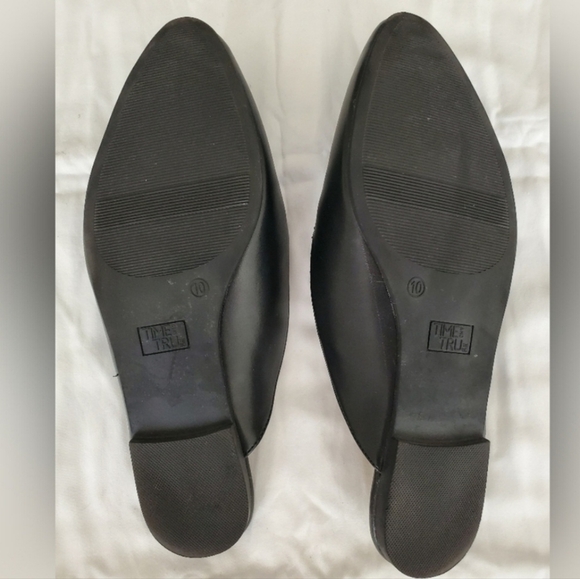 Time & Tru Sz 10 Black Mules - Picture 5 of 5